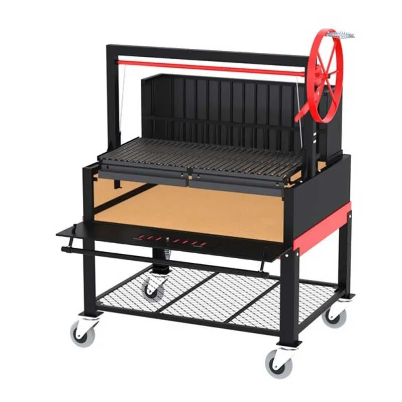 ARG - 48DSPLBRBCRT - Argentine with brasero back 48''x 36'' with cart - BBQ Québec