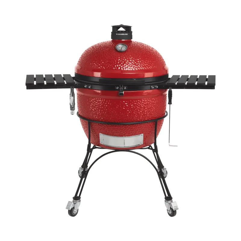 BBQ Kamado Big Joe 24’’ Rouge avec chariot - BBQ Québec