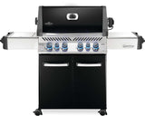 BBQ Napoleon Prestige 500 avec brûleurs arrière et latéral infrarouges noir - P500RSIB - BBQ Québec