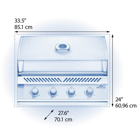 BI32PSS - Built - in 500 Series 32 Propane Gas Grill, Stainless Steel - BBQ Québec