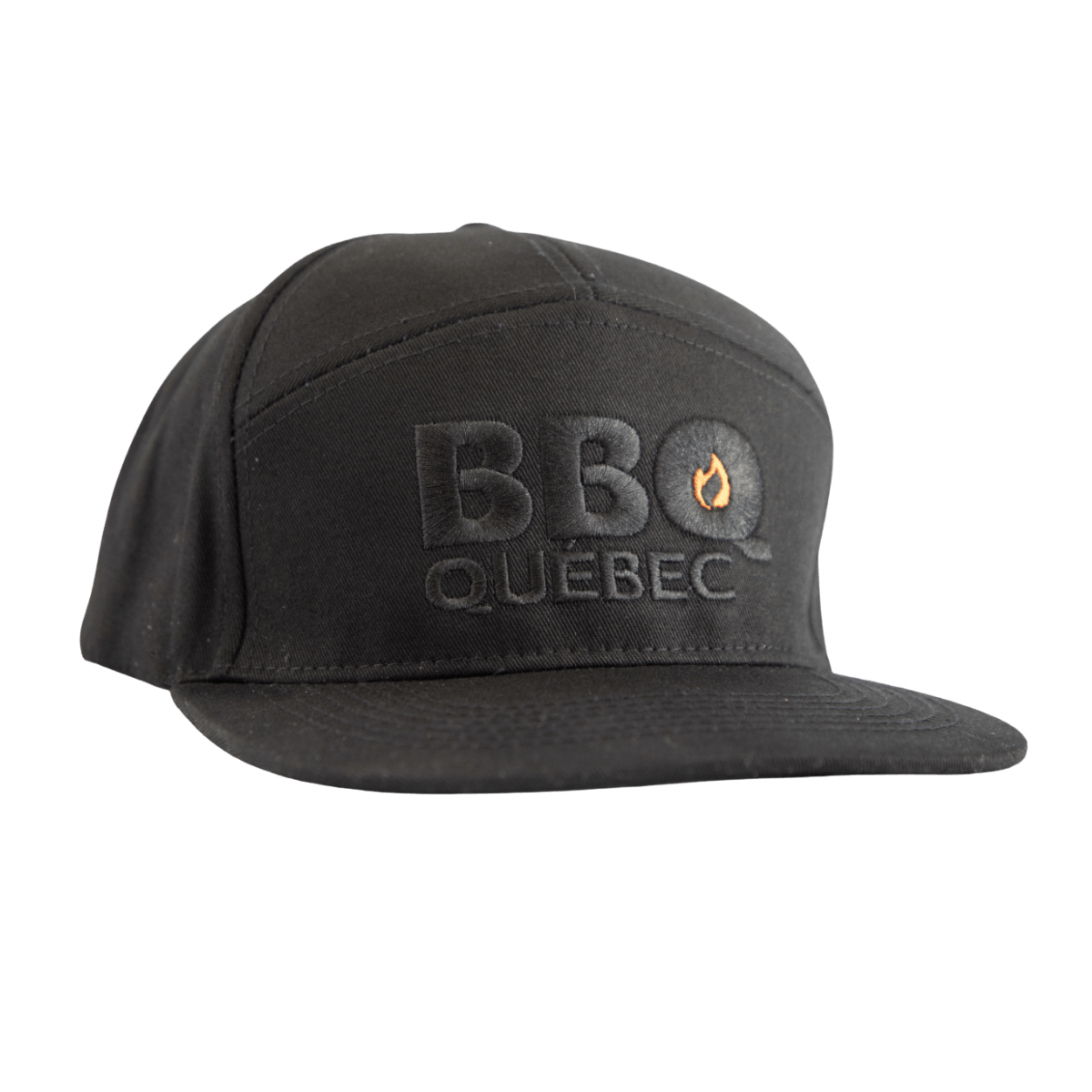 Casquette BBQ Québec avec logo noir à l'avant - Exclusive à BBQ Québec - BBQ Québec