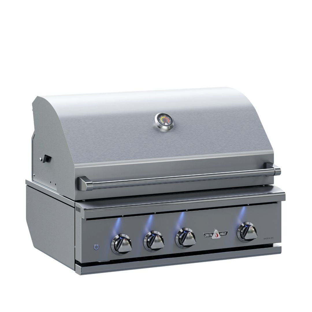 DHBQ32RS - D - L - Grill encastrable avec rôtisserie infrarouge et zone de saisie de 32'' - Propane - BBQ Québec