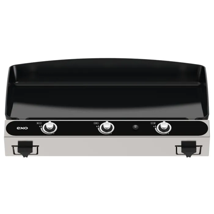 ENO - Plancha BERGERAC 3000 Stainless 3 feux gaz en fonte émaillée - Châssis inox - 531732014801 - BBQ Québec