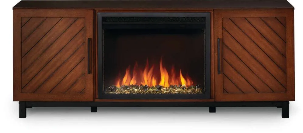 Ensemble de cabinet Bella avec foyer électrique 26" - NEFP26 - 3120WN - BBQ Québec