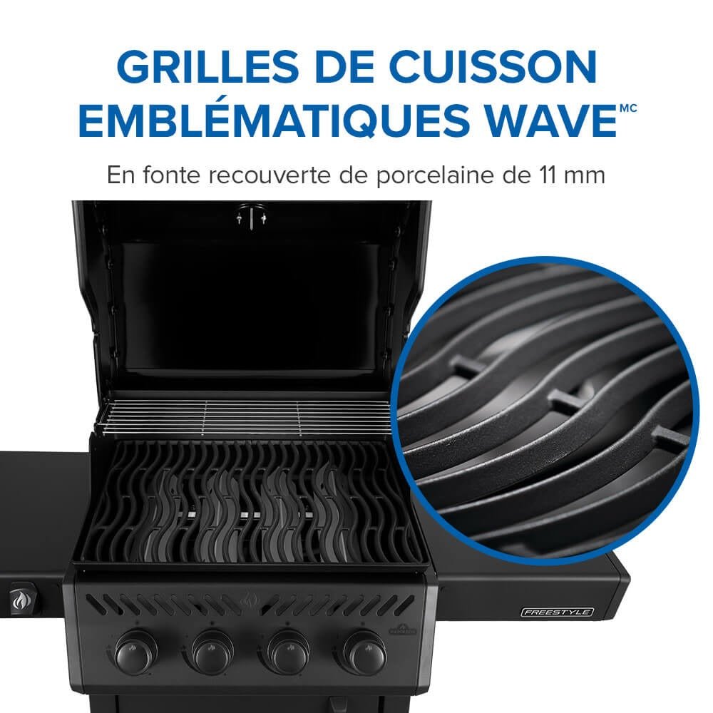 F425DNMK - 1 - Napoleon - Freestyle 425 noir mat - GN - BBQ Québec
