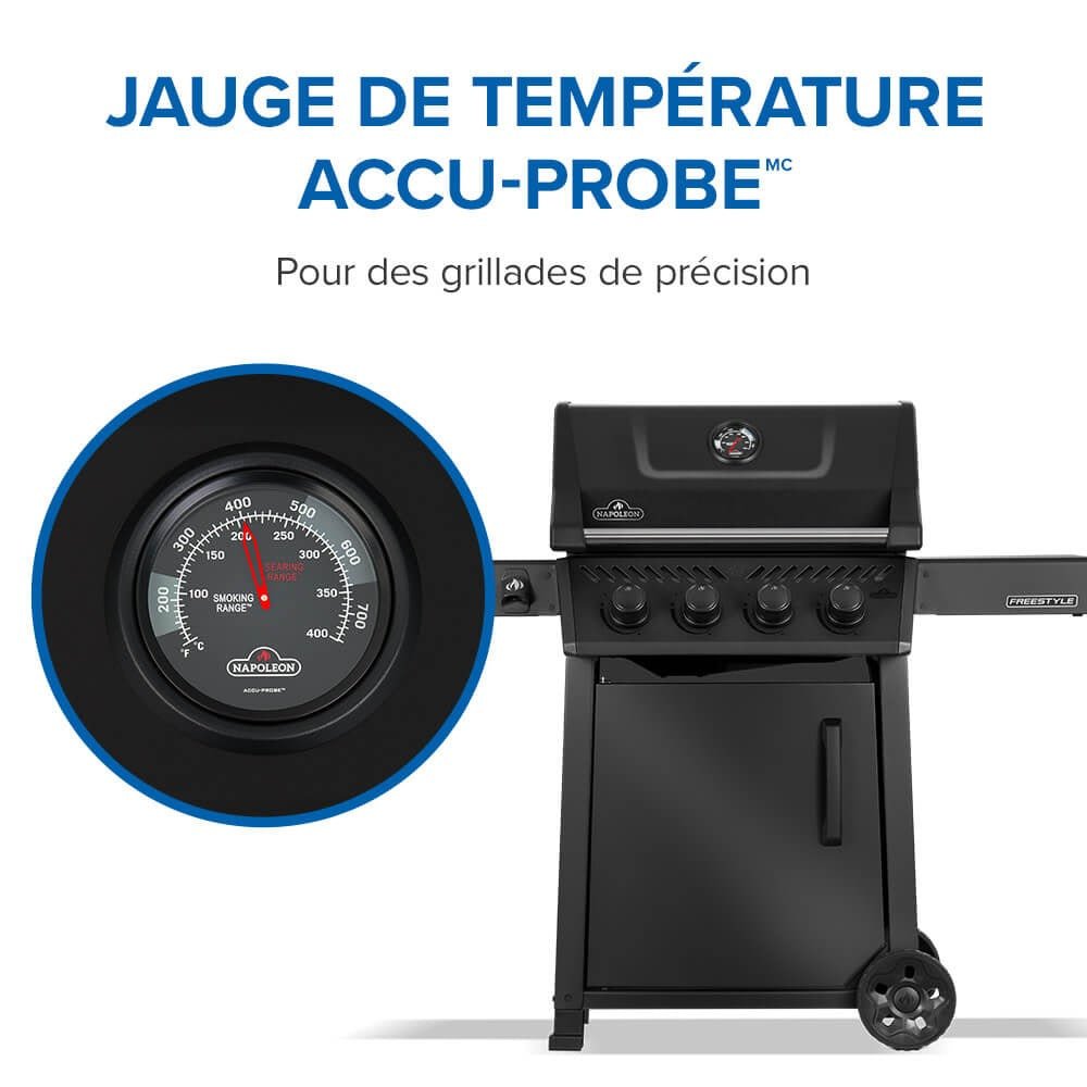 F425DPMK - 1 - Napoleon - Freestyle 425 noir mat - LP - BBQ Québec