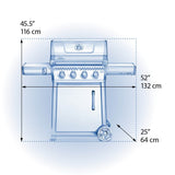 F425DPMK - 1 - Napoleon - Freestyle 425 noir mat - LP - BBQ Québec
