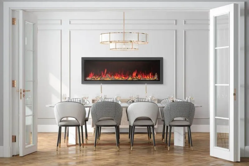 Foyer électrique encastré Astound 74" - NEFB74AB - BBQ Québec