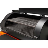 Fumoir aux granules YS1500S WiFi avec chariot de compétition orange Yoder Smokers - BBQ Québec