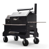 Fumoir aux granules YS640S WiFi avec chariot noir standard Yoder Smokers - BBQ Québec