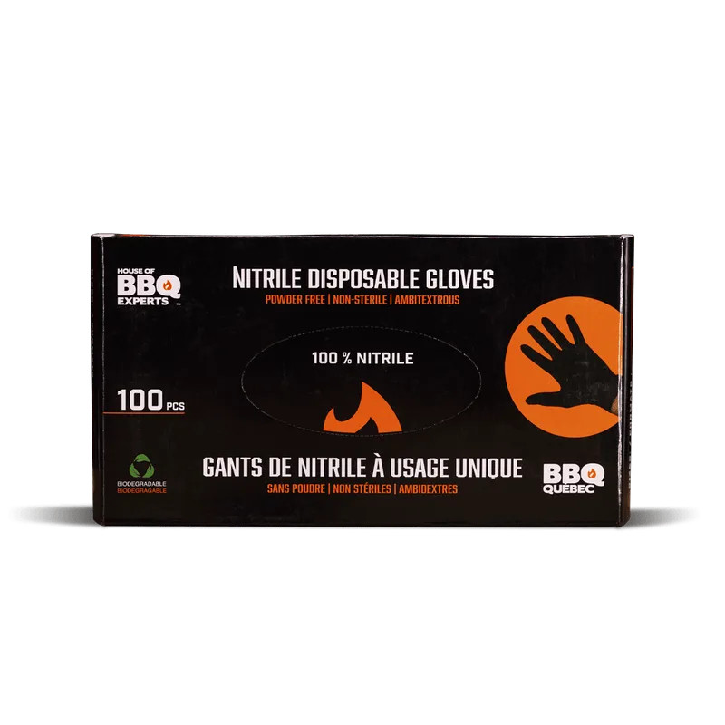 Gants de nitrile à usage unique BBQ Québec - BBQ Québec