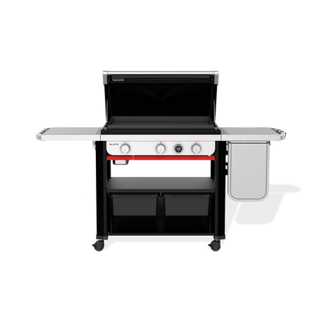 Gril plancha antirouille Slate 30 po avec tablette latérale extensible - 1500013 - BBQ Québec