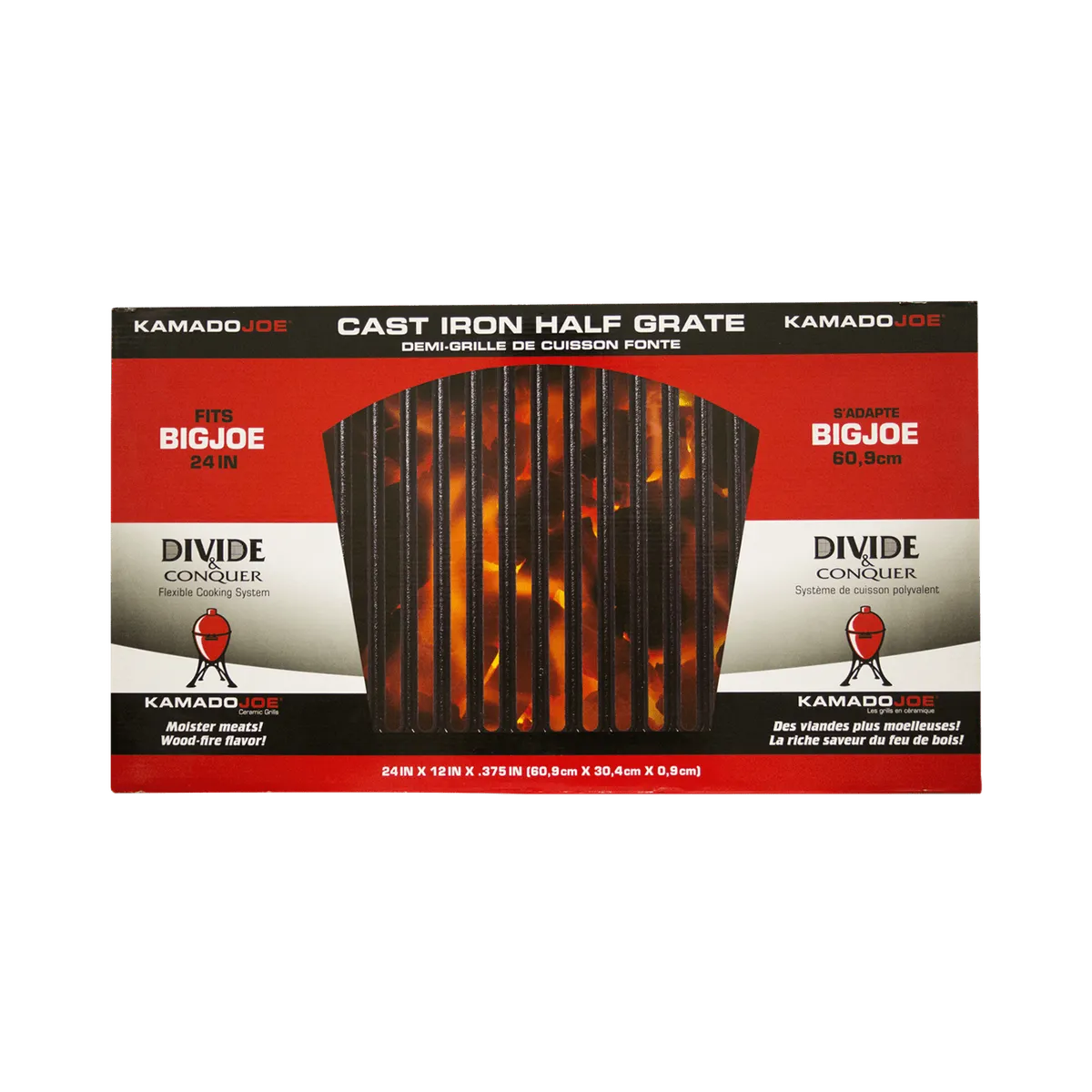 Grille de cuisson demi - lune en fonte Big Joe - BBQ Québec
