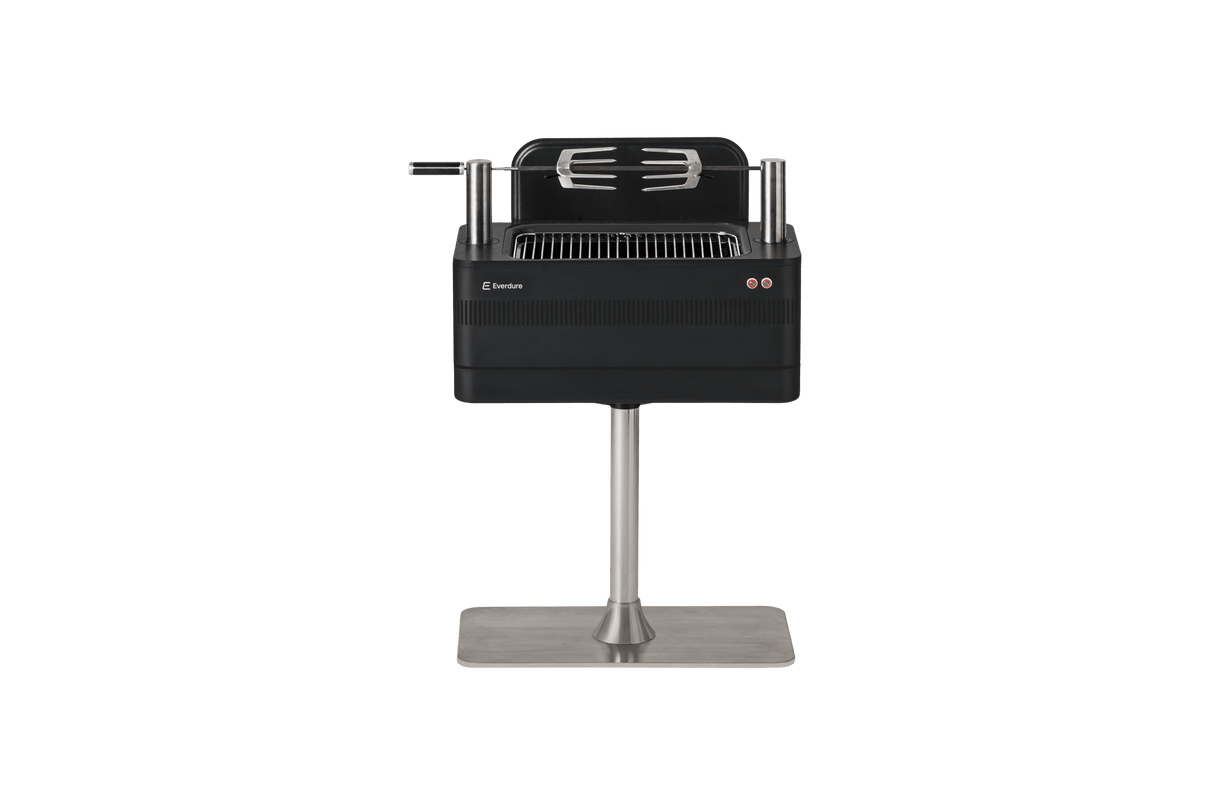 HBCE1BBSUS - Everdure - Fusion Charcoal Grill - All Black - BBQ Québec
