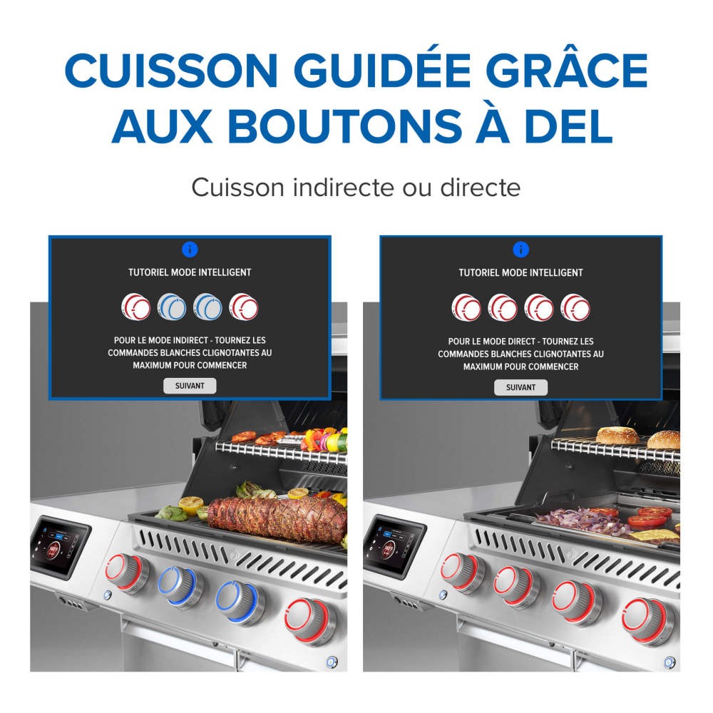 PRO500VXRSIBNSS - Gril Prestige PRO 500 au gaz naturel avec technologie intelligente