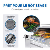 PRO665VXRSIBNSS - Gril Prestige PRO 665 Élite au gaz naturel avec technologie intelligente et boîte à fumage électrique
