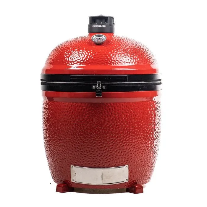 Kamado Joe Big Joe III 24’ Rouge Sans Chariot Gril au Charcoal KJ15040821 - BBQ Québec