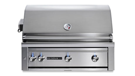 L601PSR - LP – Sedona – BBQ encastrable 36 po avec rôtisserie – 1 brûleur infrarouge ProSear et 2 brûleurs tubulaires en acier inoxydable. - BBQ Québec