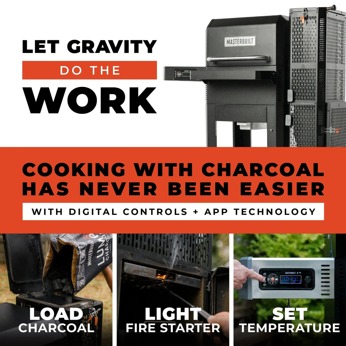MB20041023 - Gravity Series 600 Digital Charcoal Grill + Smoker - BBQ Québec