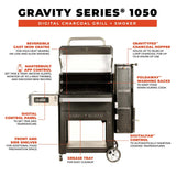 MB20041220 - Gravity Series 1050 Digital Charcoal Grill + Smoker - BBQ Québec