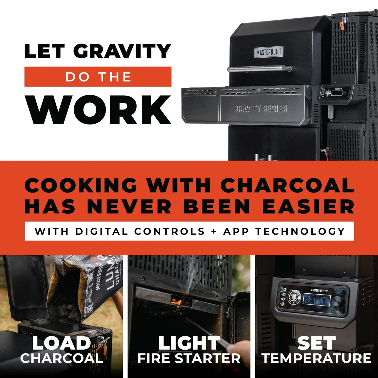 MB20041525 - Gravity Series 1150 Digital Charcoal Grill and Smoker - BBQ Québec