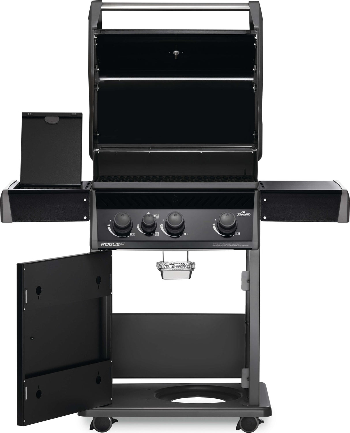 Napoleon Rogue XT 425 Propane BBQ avec brûleur latéral infrarouge noir - BBQ Québec