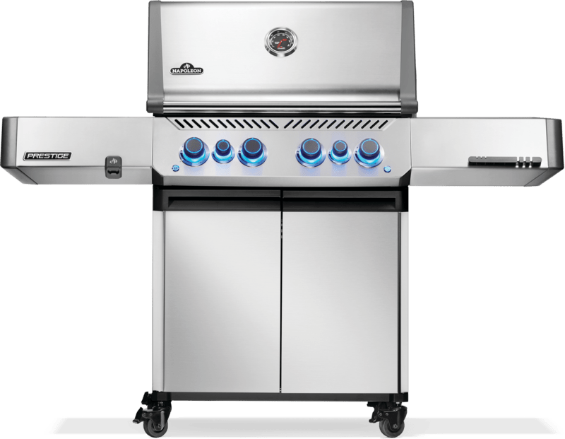 P500VRSIBNSS - Prestige 500 avec brûleurs latéral et arrière infrarouges, stainless steel, gaz naturel - BBQ Québec