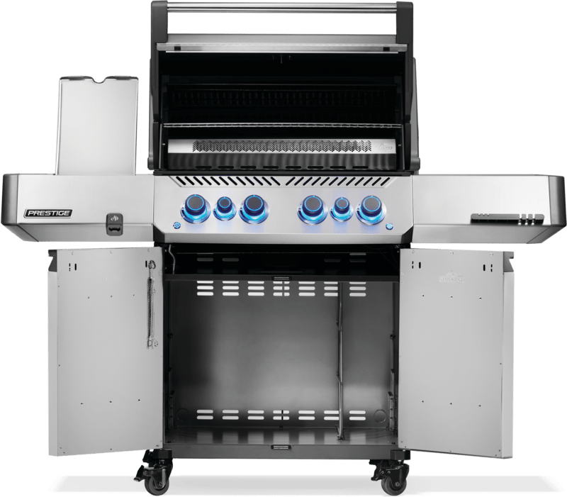 P500VRSIBNSS - Prestige 500 avec brûleurs latéral et arrière infrarouges, stainless steel, gaz naturel - BBQ Québec