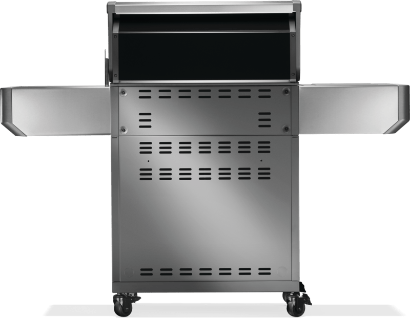 P500VRSIBNSS - Prestige 500 avec brûleurs latéral et arrière infrarouges, stainless steel, gaz naturel - BBQ Québec