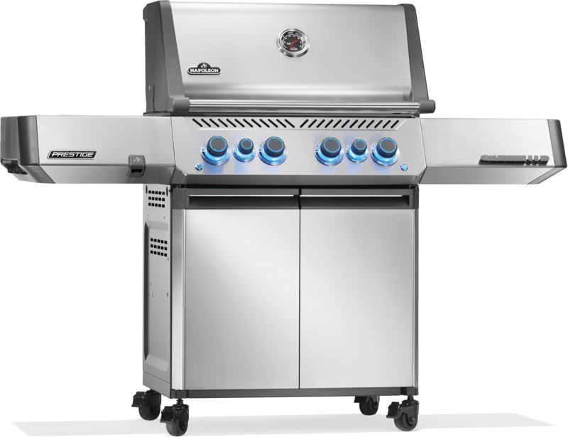 P500VRSIBPSS - Prestige 500 avec brûleurs latéral et arrière infrarouges, stainless steel, propane - BBQ Québec