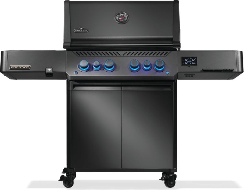 P500VXRSIBNK - PHM - Prestige 500 Phantom connecté, brûleurs latéral et arrière infrarouges, noir mat, gaz naturel - BBQ Québec