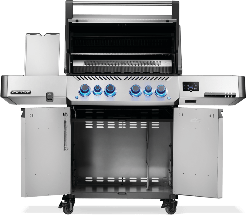 P500VXRSIBNSS - Prestige 500 connecté, brûleurs latéral et arrière infrarouges, stainless steel, gaz natuel - BBQ Québec