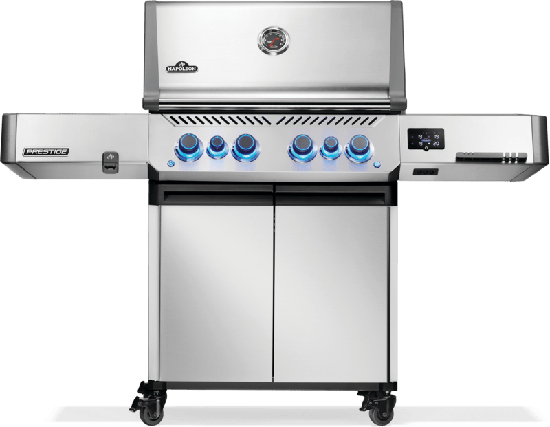 P500VXRSIBNSS - Prestige 500 connecté, brûleurs latéral et arrière infrarouges, stainless steel, gaz natuel - BBQ Québec