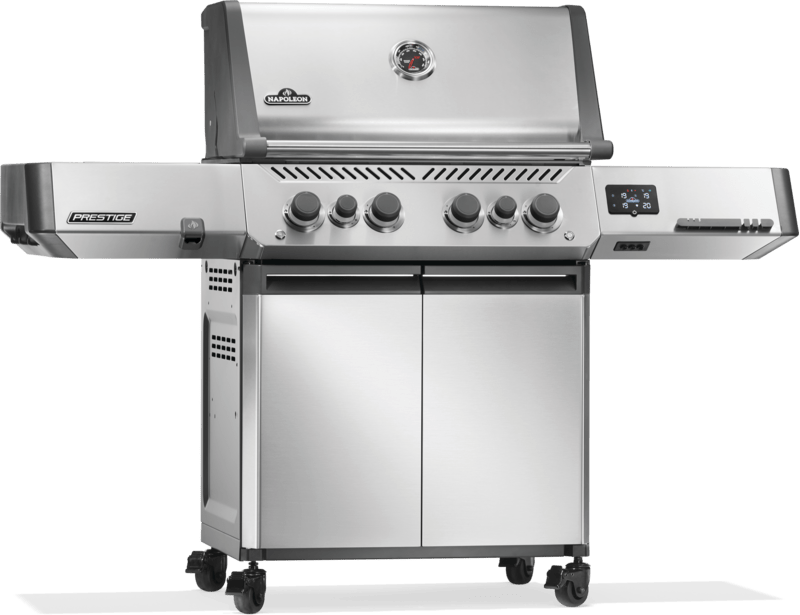 P500VXRSIBNSS - Prestige 500 connecté, brûleurs latéral et arrière infrarouges, stainless steel, gaz natuel - BBQ Québec