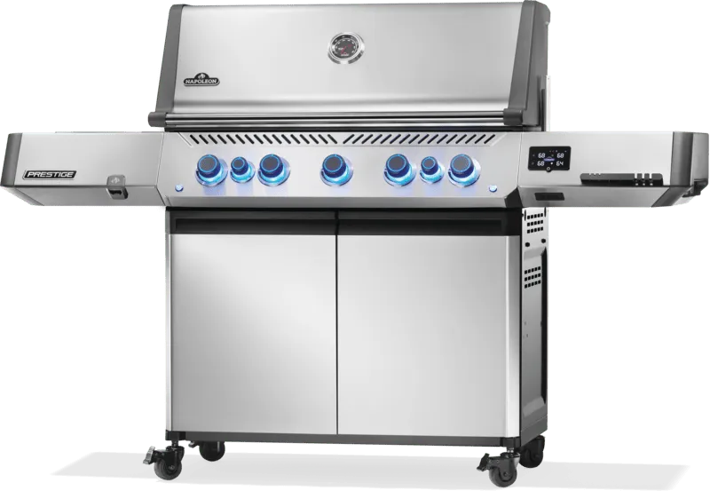 P665VXRSIBPSS - Prestige 665 connecté, brûleurs latéral et arrière infrarouges, stainless steel, propane - BBQ Québec