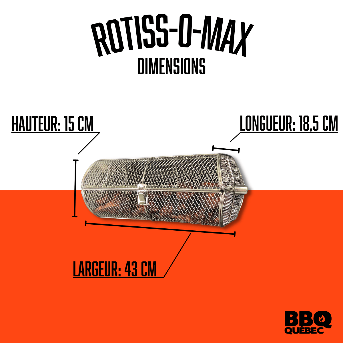 Panier à rôtissoire Rotiss - O - Max BBQ Québec - BBQ Québec