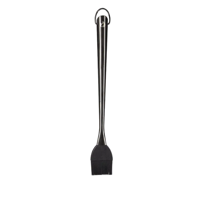 Pinceau à badigeonner en acier inoxydable de couleur titanium BBQ Québec - BBQ Québec