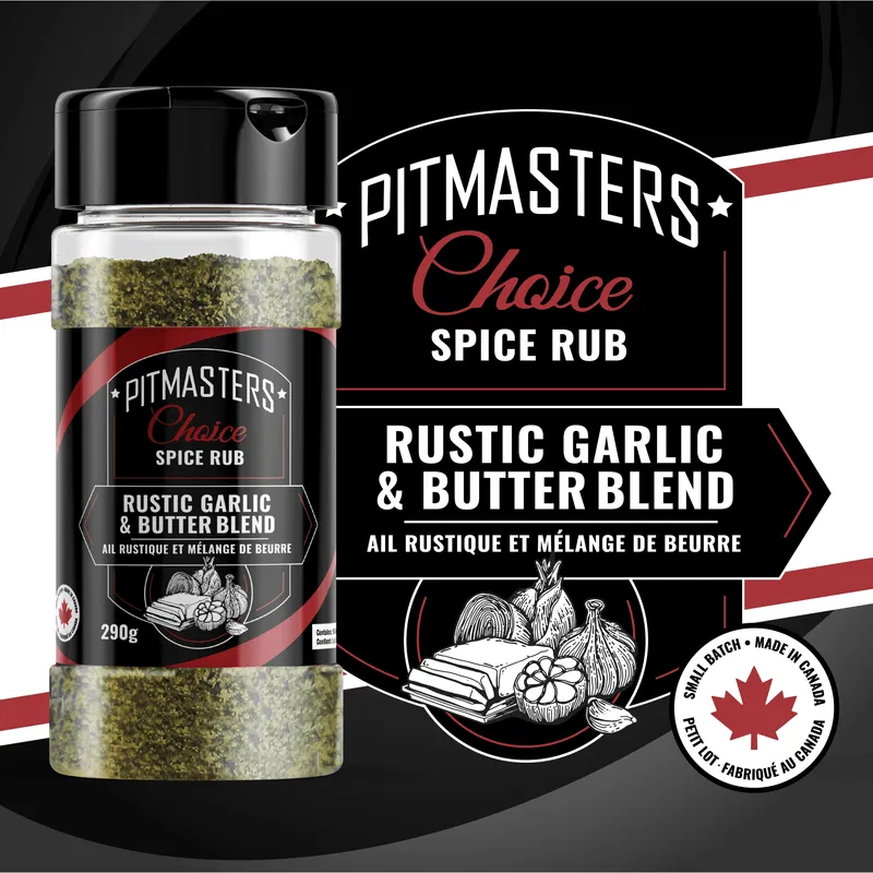 PMCP - RGB - Pitmasters Choice Pellets - Rub Garlic & Butter Blend - BBQ Québec
