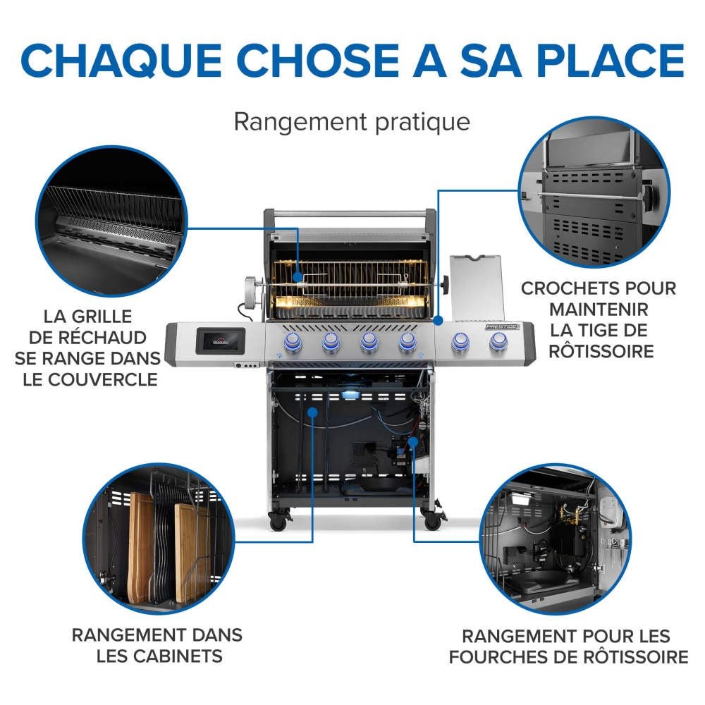 PRO500VXRSIBPSS - Gril Prestige PRO 500 au propane avec technologie intelligente - BBQ Québec