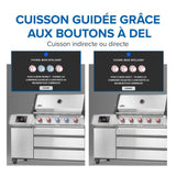 PRO665VXRSIBPSS - Gril Prestige PRO 665 Élite au propane avec technologie intelligente et boîte à fumage électrique - BBQ Québec