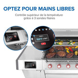 PRO665VXRSIBPSS - Gril Prestige PRO 665 Élite au propane avec technologie intelligente et boîte à fumage électrique - BBQ Québec