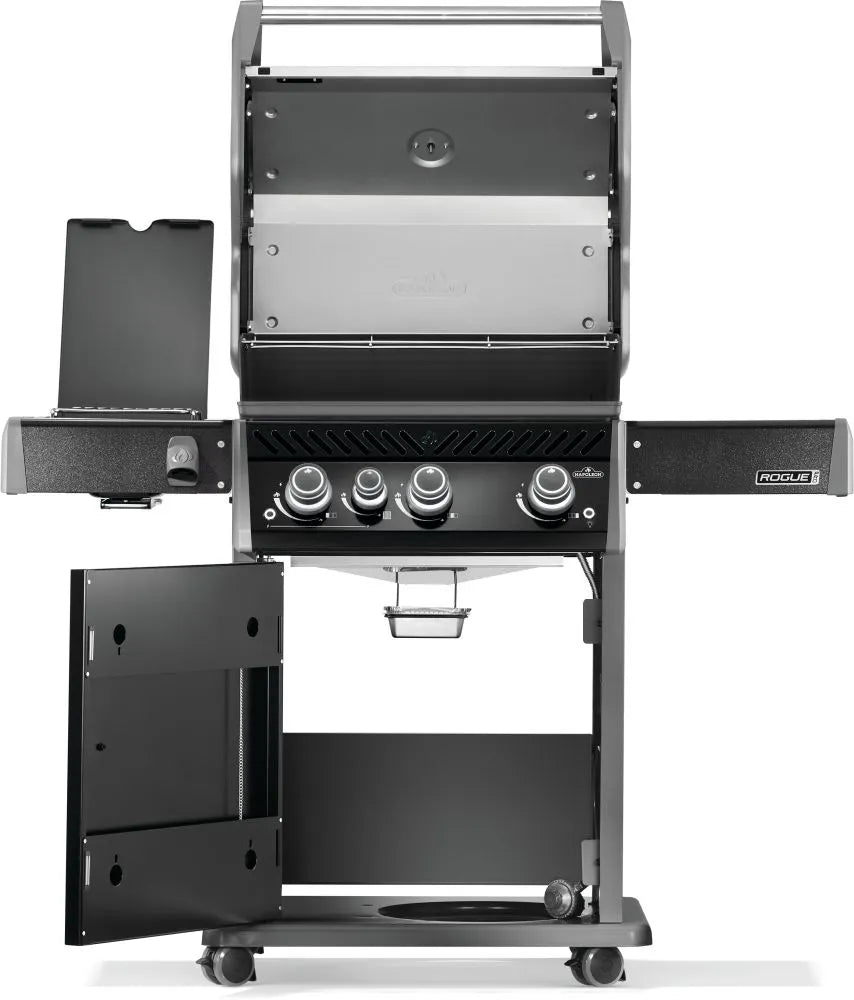 RP425SIBNK - 2 - Gril Rogue PRO 425 au gaz naturel avec brûleur latéral infrarouge, noir - BBQ Québec