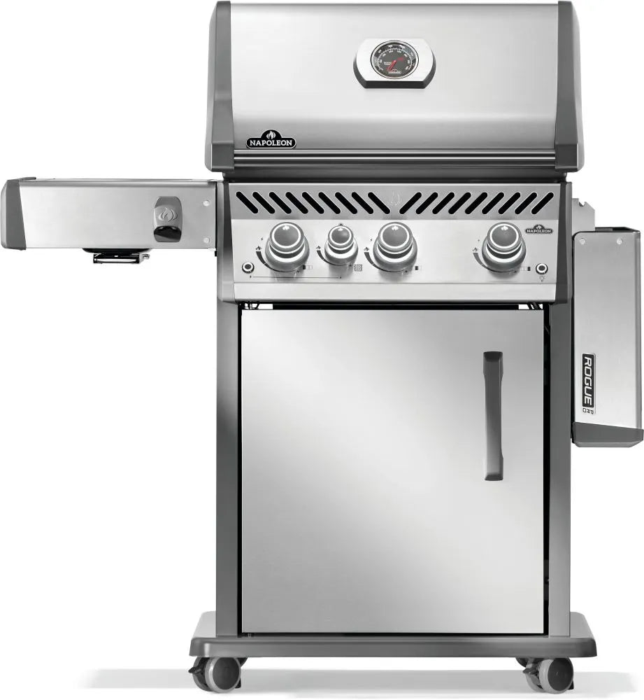 RP425SIBNSS - 2 - Gril Rogue PRO 425 au gaz naturel avec brûleur latéral infrarouge, acier inoxydable - BBQ Québec