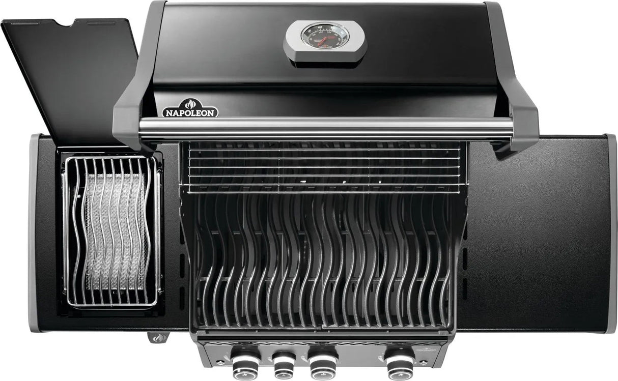 RP425SIBPK - 2 - Gril Rogue PRO 425 au propane avec brûleur latéral infrarouge, noir - BBQ Québec