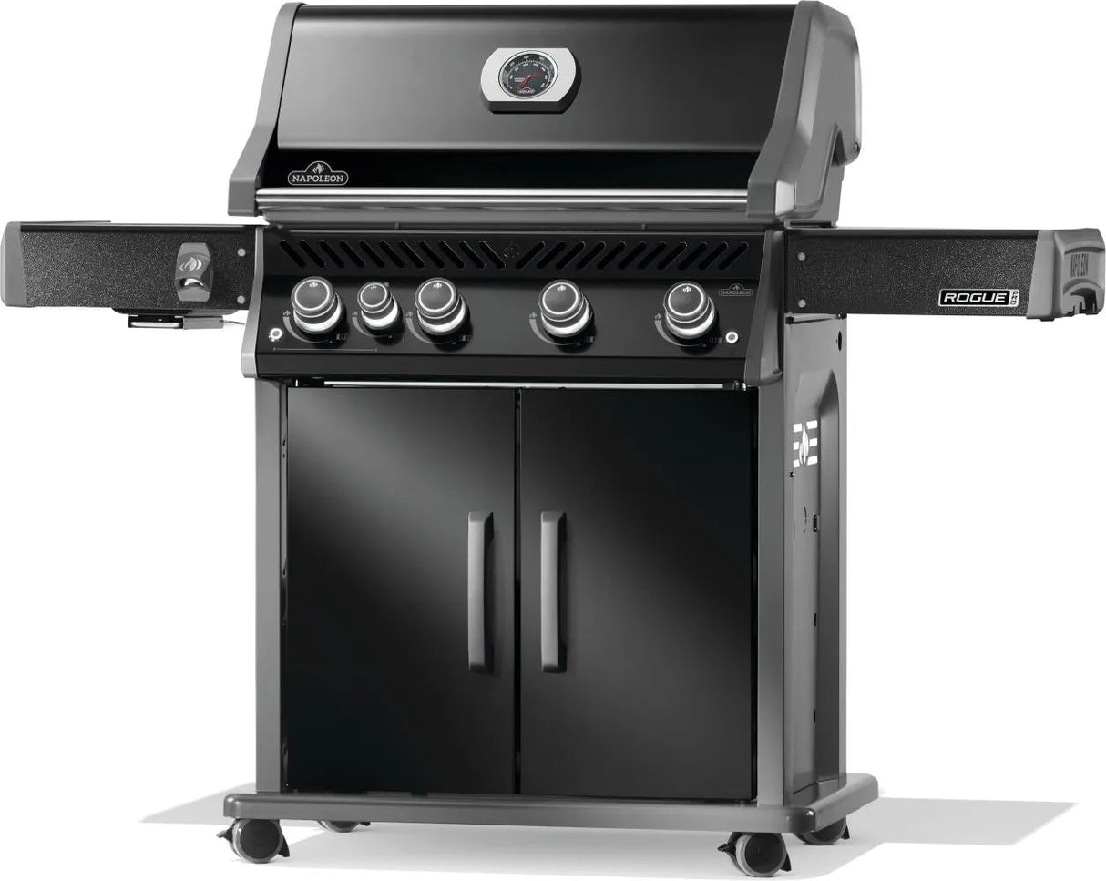 RP525SIBNK - 2 - Napoleon Rogue PRO 525 au gaz naturel avec brûleur latéral infrarouge, noir - BBQ Québec