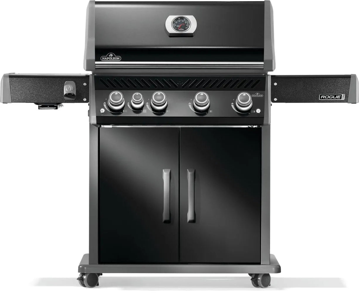 RP525SIBNK - 2 - Napoleon Rogue PRO 525 au gaz naturel avec brûleur latéral infrarouge, noir - BBQ Québec