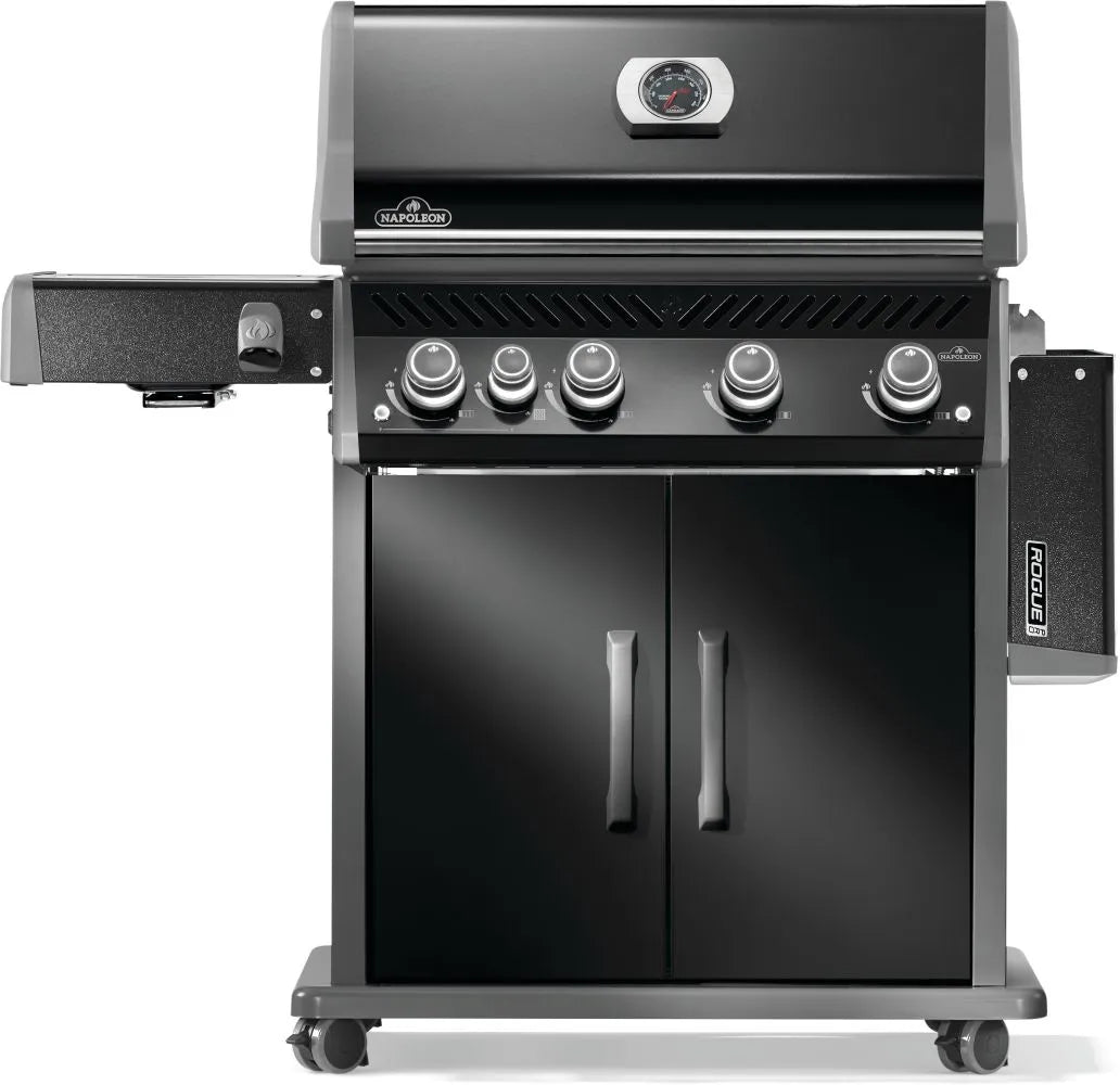 RP525SIBNK - 2 - Napoleon Rogue PRO 525 au gaz naturel avec brûleur latéral infrarouge, noir - BBQ Québec