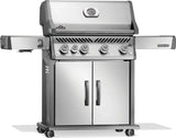 RP525SIBNSS - 2 - Napoléon Rogue PRO 525 au gaz naturel avec brûleur latéral infrarouge, acier inoxydable - BBQ Québec