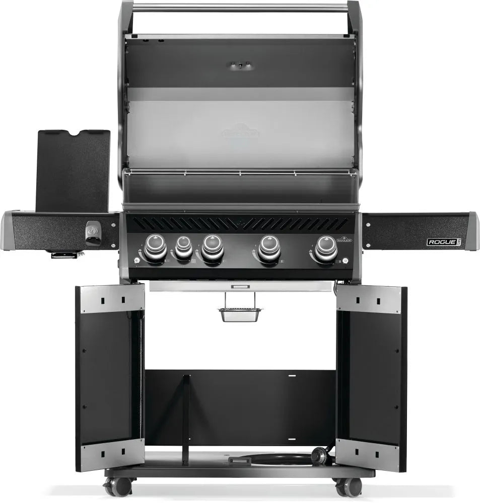 RP525SIBPK - 2 - Napoleon Rogue PRO 525 au propane avec brûleur latéral infrarouge, noir - BBQ Québec