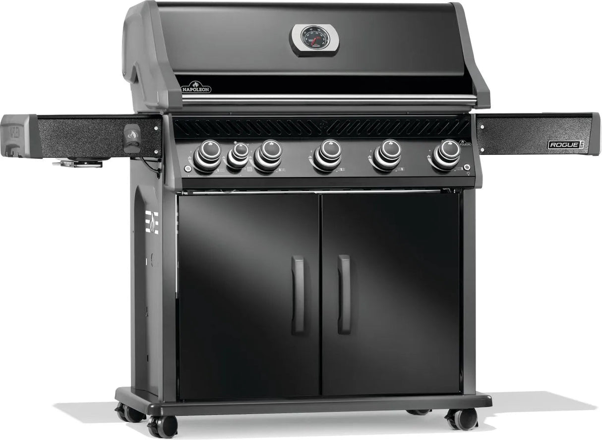 RP625SIBNK - 2 - Napoleon Rogue PRO 625 au gaz naturel avec brûleur latéral infrarouge, noir - BBQ Québec